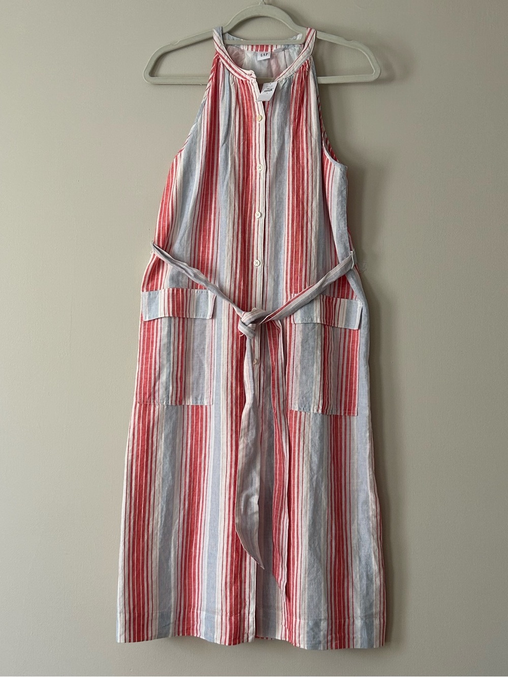 GAP Linen Cotton Halter Sundress